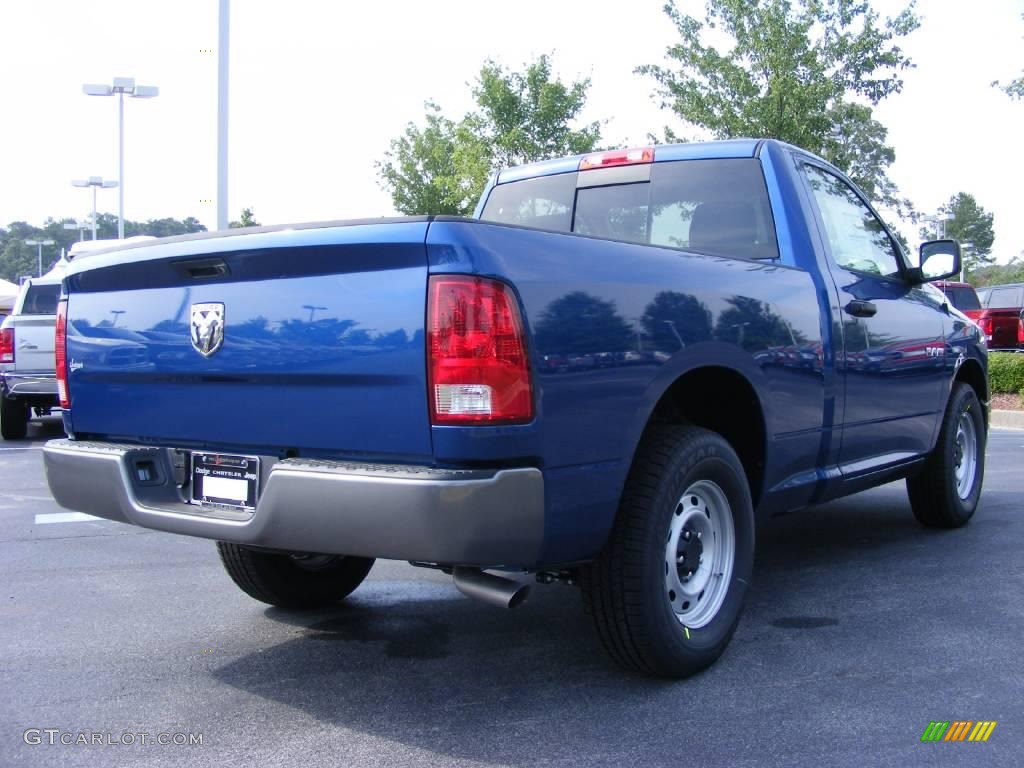 2009 Ram 1500 ST Regular Cab - Deep Water Blue Pearl / Dark Slate/Medium Graystone photo #3