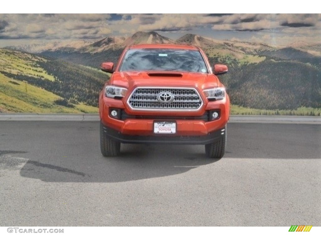 2017 Tacoma TRD Sport Access Cab 4x4 - Inferno Orange / TRD Black/Orange photo #2