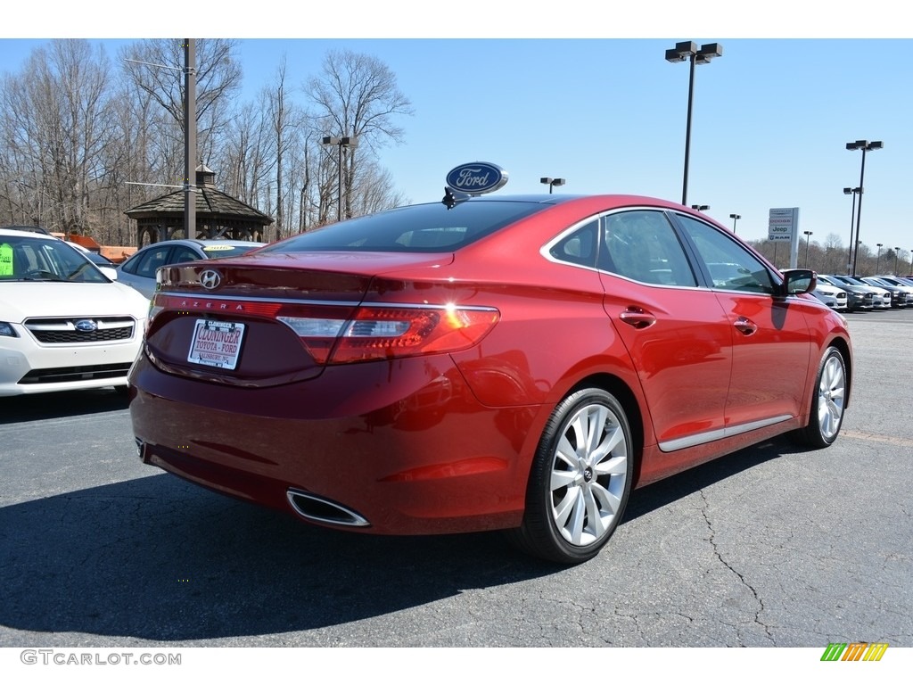 2013 Azera  - Venetian Red Pearl / Graphite Black photo #3