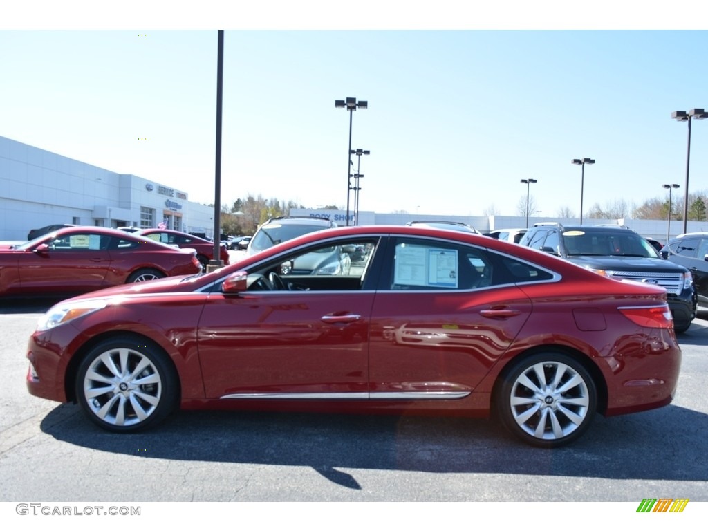 2013 Azera  - Venetian Red Pearl / Graphite Black photo #5