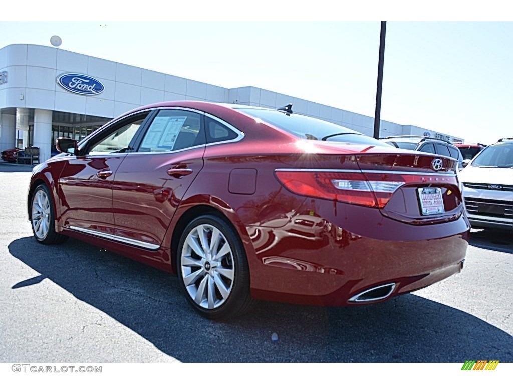 2013 Azera  - Venetian Red Pearl / Graphite Black photo #31