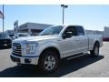 2017 Ingot Silver Ford F150 XLT SuperCab 4x4  photo #3