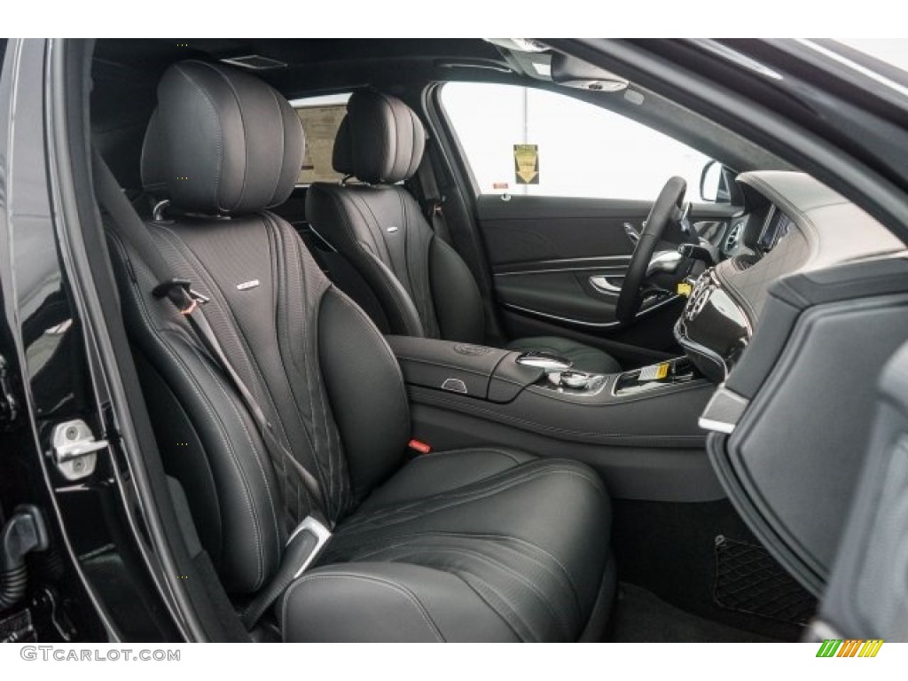 Black Interior 2017 Mercedes-Benz S 63 AMG 4Matic Sedan Photo #119325318