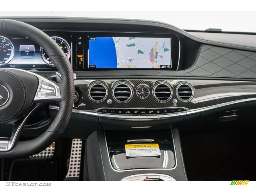 2017 Mercedes-Benz S 63 AMG 4Matic Sedan Black Dashboard Photo #119325439