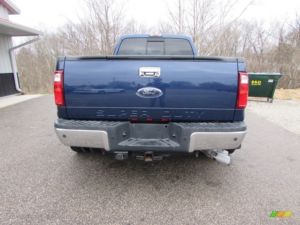 2009 F350 Super Duty Lariat Crew Cab 4x4 Dually - Dark Blue Pearl Metallic / Camel photo #5