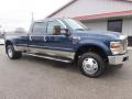 2009 Dark Blue Pearl Metallic Ford F350 Super Duty Lariat Crew Cab 4x4 Dually  photo #7