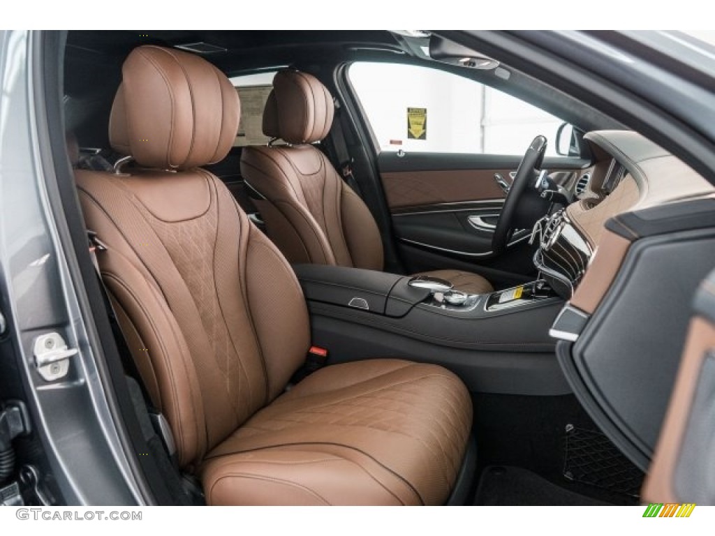 Nut Brown/Black Interior 2017 Mercedes-Benz S 550e Plug-In Hybrid Photo #119325568