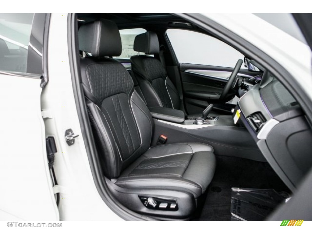 Black Interior 2017 BMW 5 Series 540i Sedan Photo #119325793