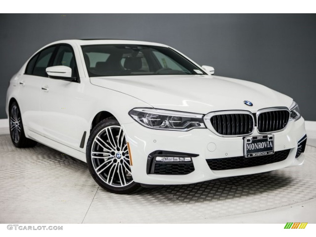 2017 5 Series 540i Sedan - Alpine White / Black photo #12