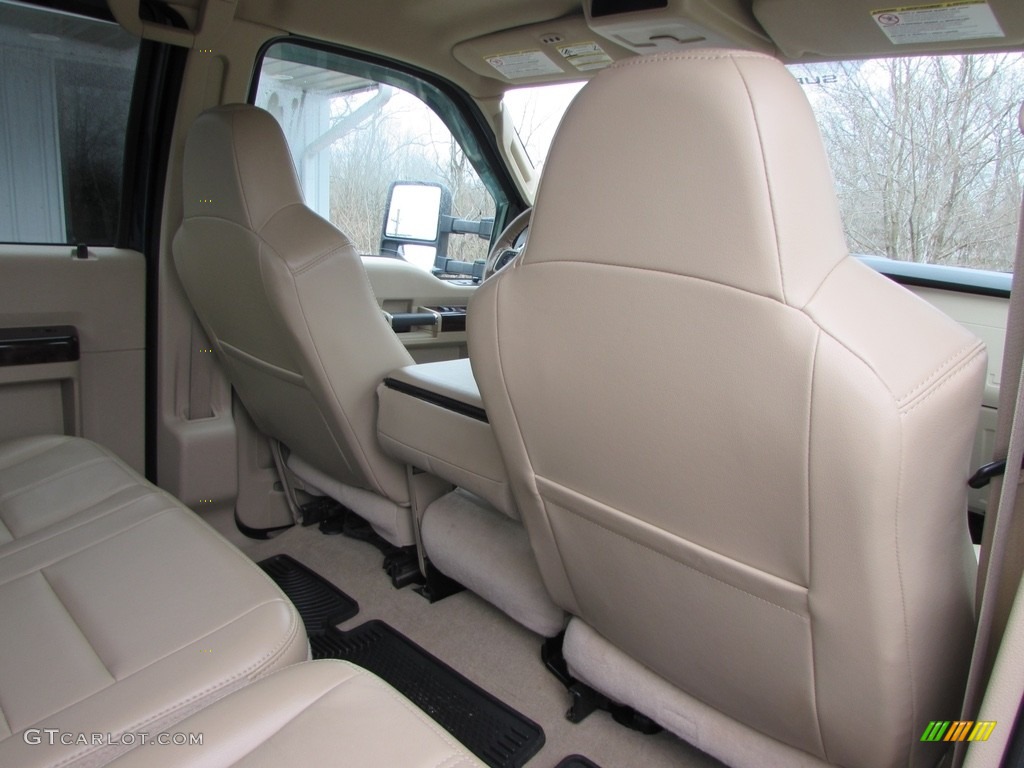 2009 F350 Super Duty Lariat Crew Cab 4x4 Dually - Dark Blue Pearl Metallic / Camel photo #17
