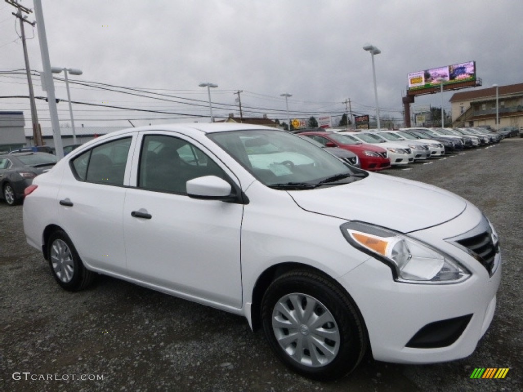 Fresh Powder White 2017 Nissan Versa S Exterior Photo #119326474