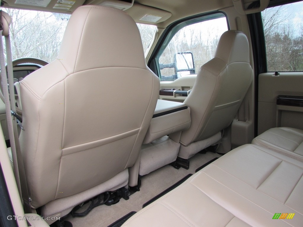 2009 F350 Super Duty Lariat Crew Cab 4x4 Dually - Dark Blue Pearl Metallic / Camel photo #23