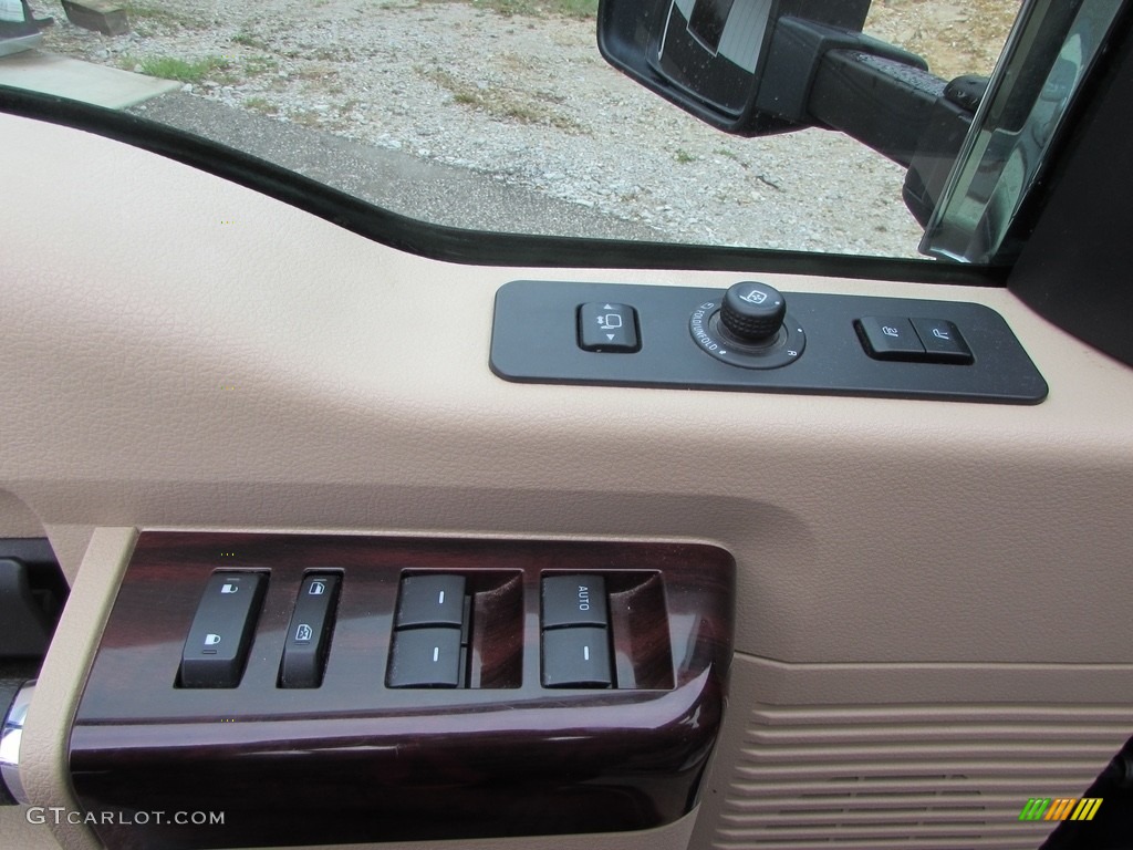 2009 F350 Super Duty Lariat Crew Cab 4x4 Dually - Dark Blue Pearl Metallic / Camel photo #28