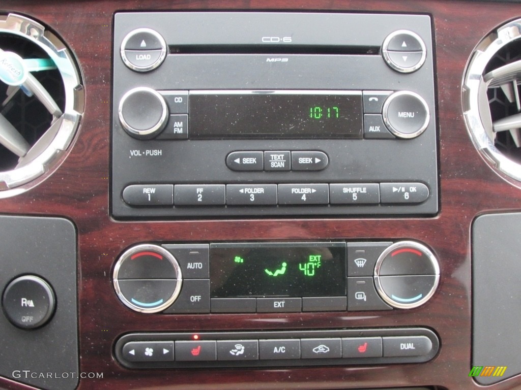 2009 F350 Super Duty Lariat Crew Cab 4x4 Dually - Dark Blue Pearl Metallic / Camel photo #40