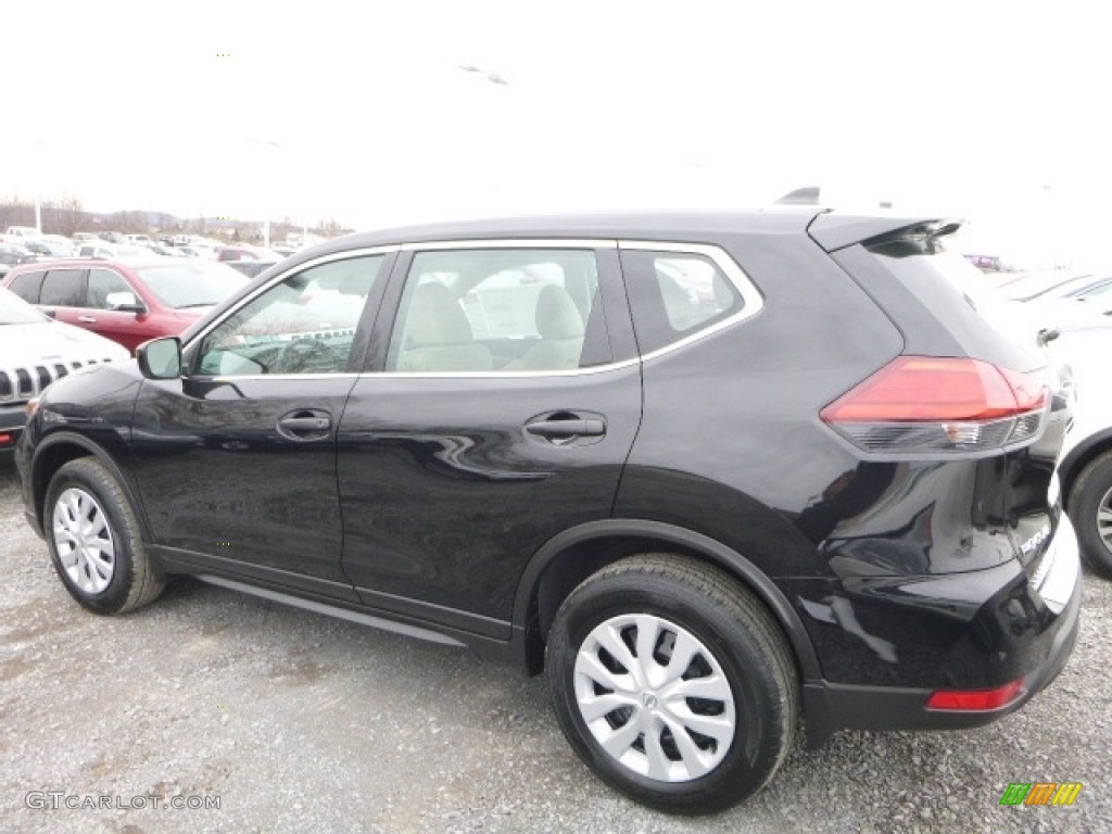 2017 Rogue S AWD - Magnetic Black / Charcoal photo #8