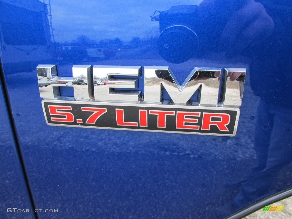 2014 1500 SLT Crew Cab 4x4 - Blue Streak Pearl Coat / Black/Diesel Gray photo #13