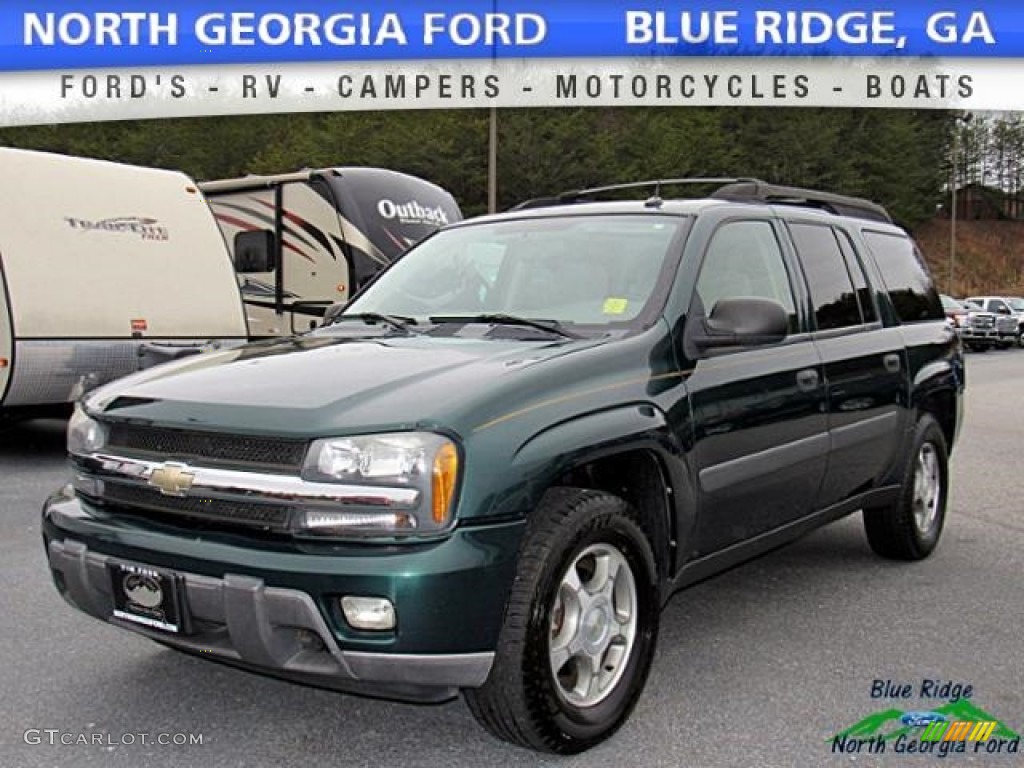 2005 TrailBlazer EXT LS - Emerald Jewel Green Metallic / Light Gray photo #1