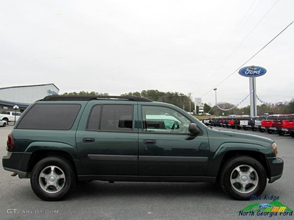 2005 TrailBlazer EXT LS - Emerald Jewel Green Metallic / Light Gray photo #6