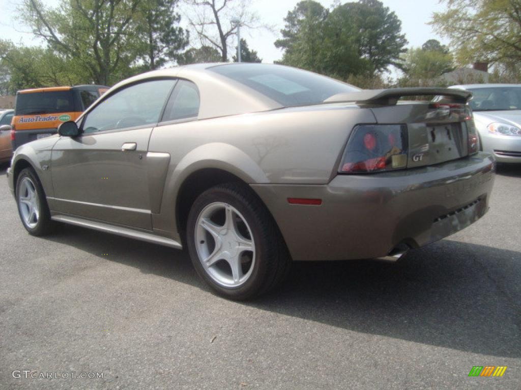 2002 Mustang GT Coupe - Mineral Grey Metallic / Dark Charcoal photo #3