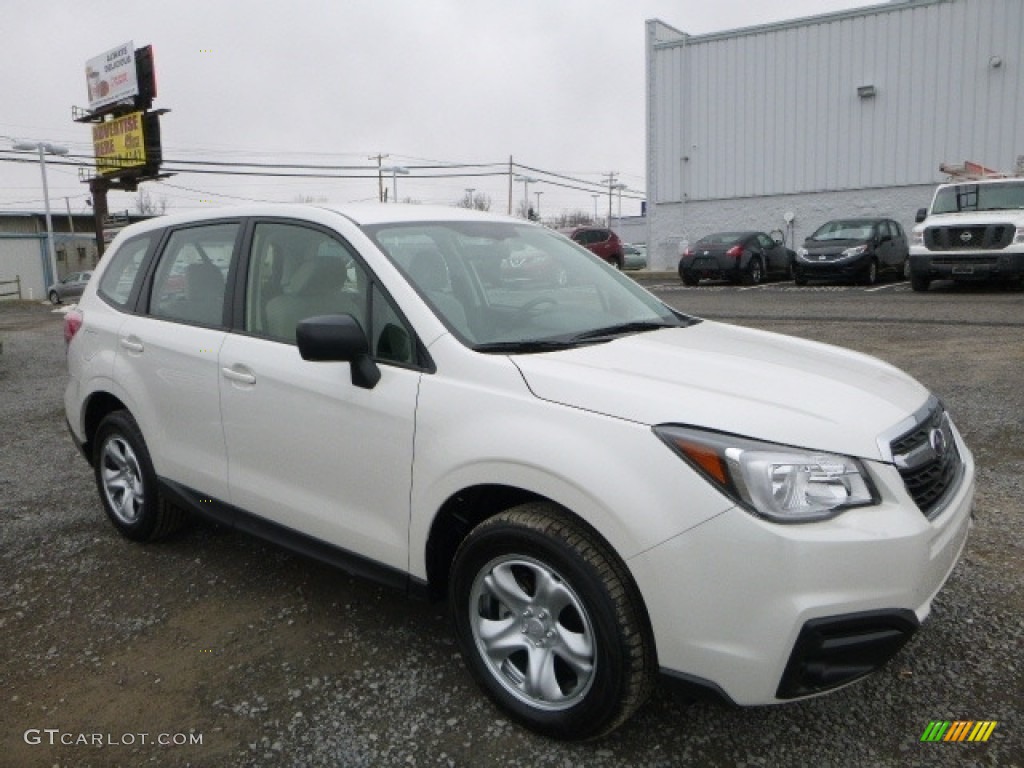 Crystal White Pearl 2017 Subaru Forester 2.5i Exterior Photo #119329213