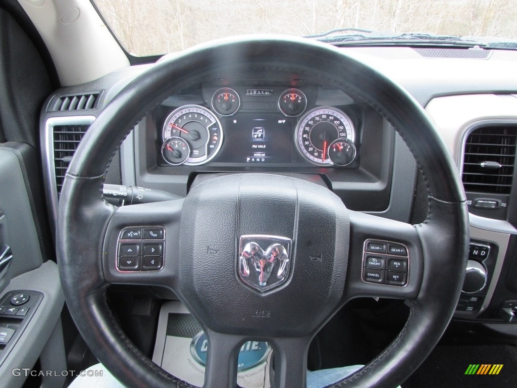 2014 1500 SLT Crew Cab 4x4 - Blue Streak Pearl Coat / Black/Diesel Gray photo #40