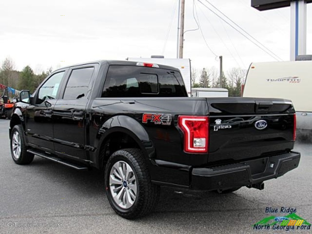 2017 F150 XL SuperCrew 4x4 - Shadow Black / Black photo #3