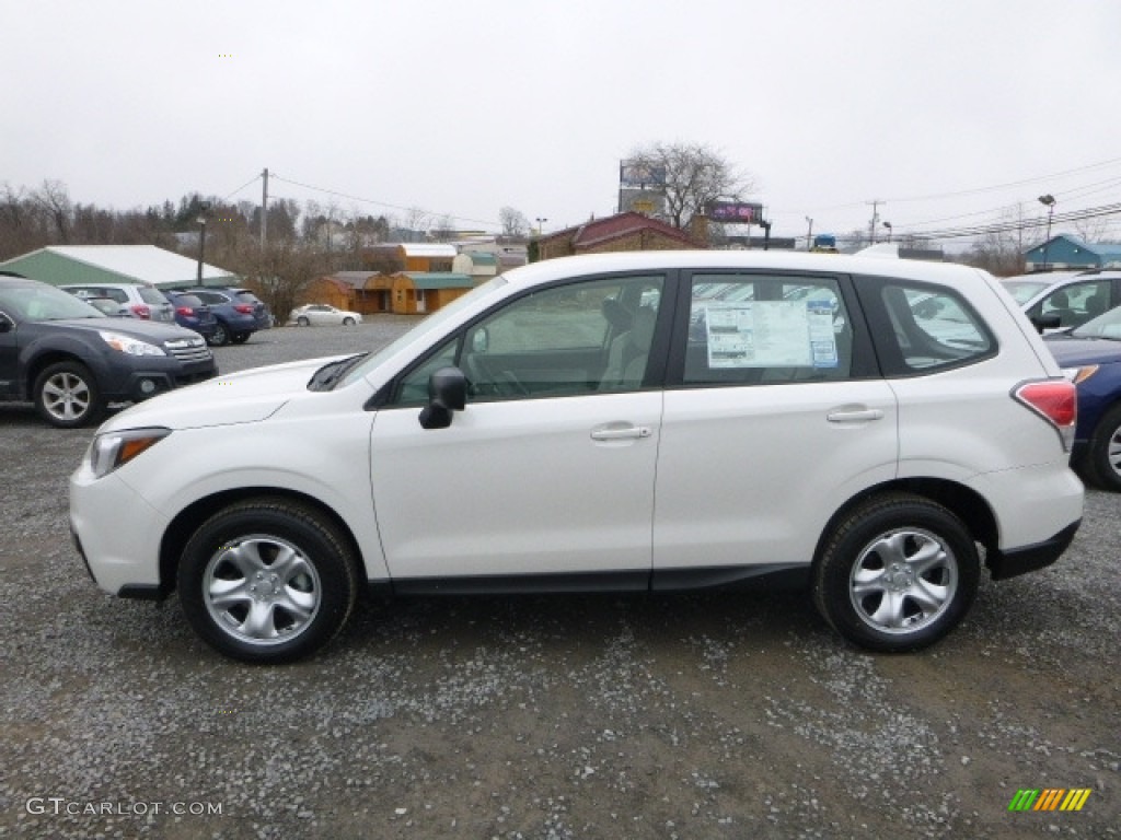 Crystal White Pearl 2017 Subaru Forester 2.5i Exterior Photo #119329339
