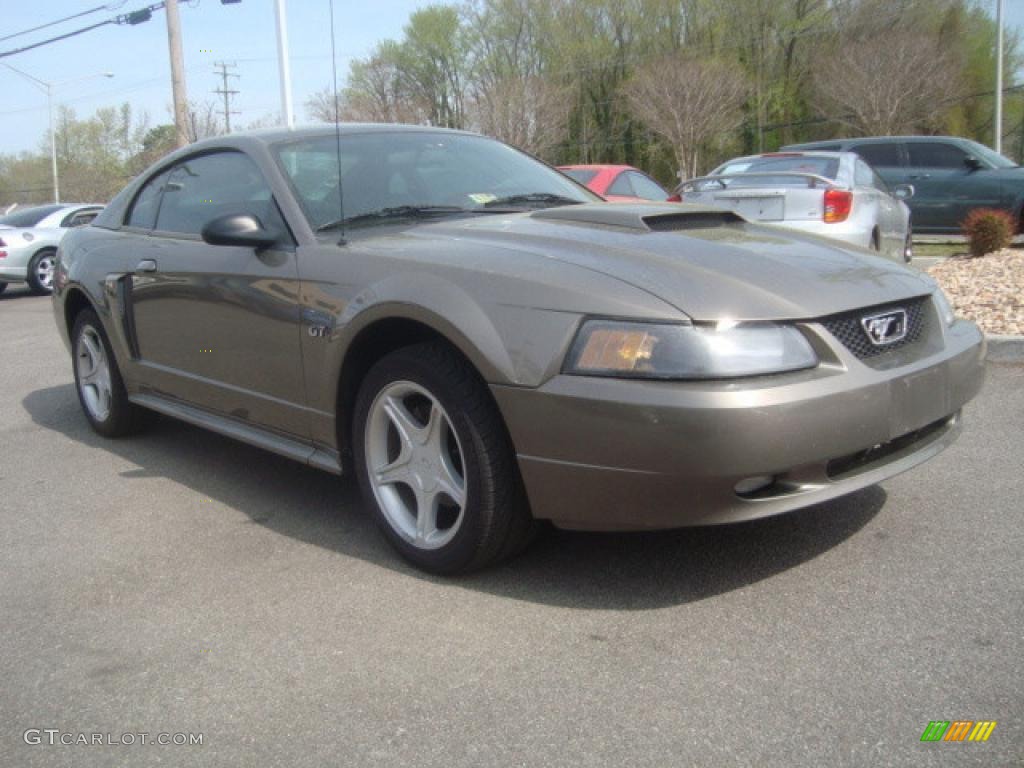 2002 Mustang GT Coupe - Mineral Grey Metallic / Dark Charcoal photo #7