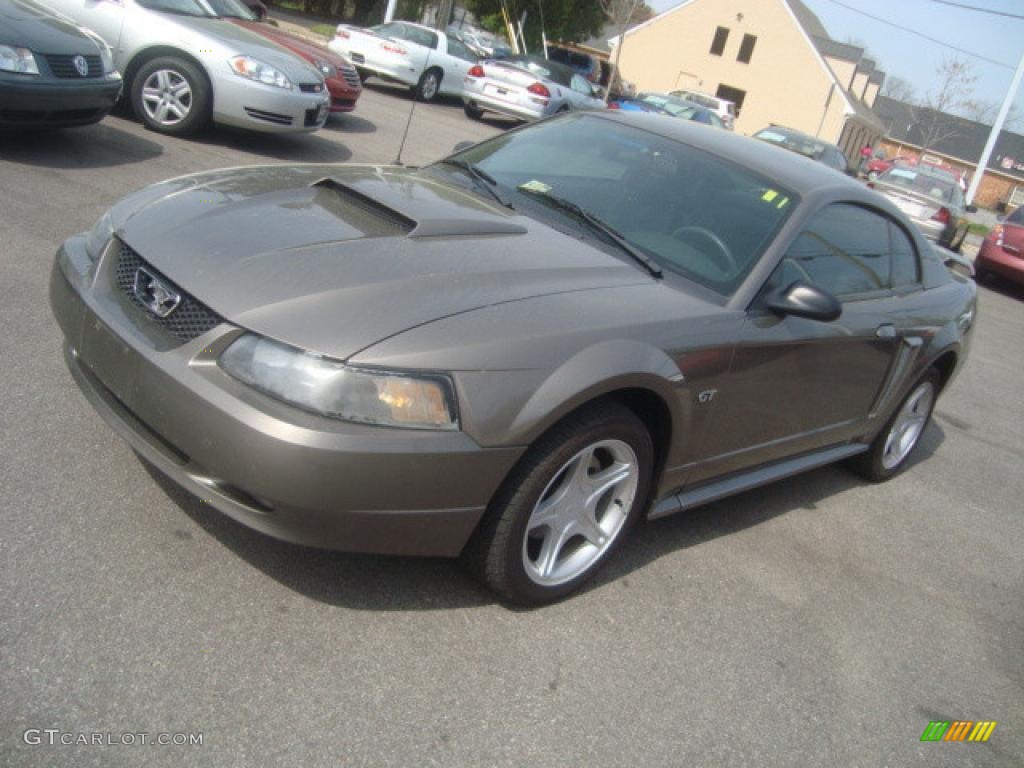 2002 Mustang GT Coupe - Mineral Grey Metallic / Dark Charcoal photo #9