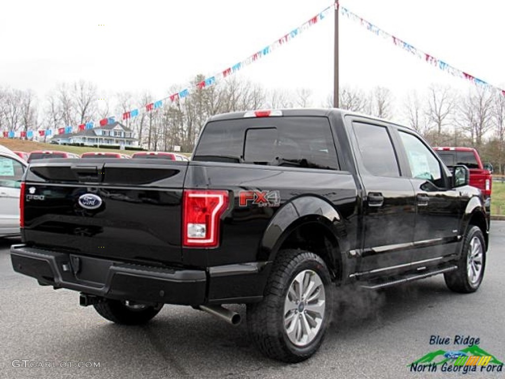 2017 F150 XL SuperCrew 4x4 - Shadow Black / Black photo #5