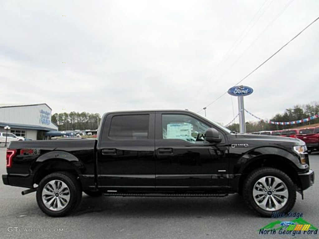 2017 F150 XL SuperCrew 4x4 - Shadow Black / Black photo #6