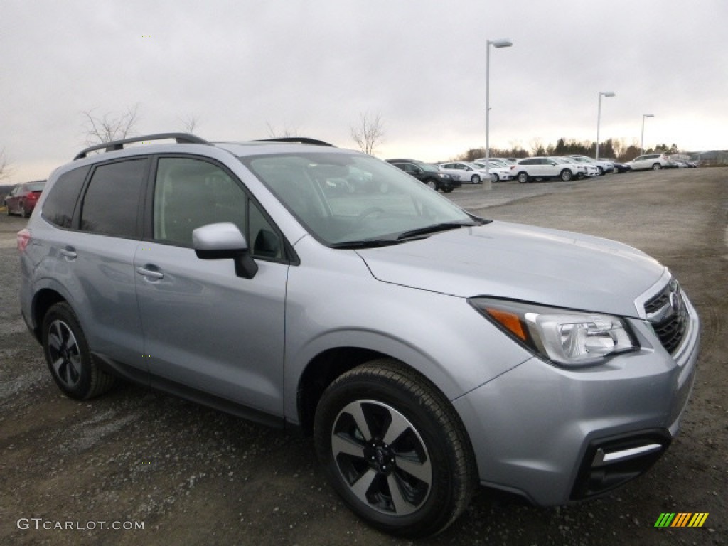 2017 Forester 2.5i Premium - Ice Silver Metallic / Black photo #1