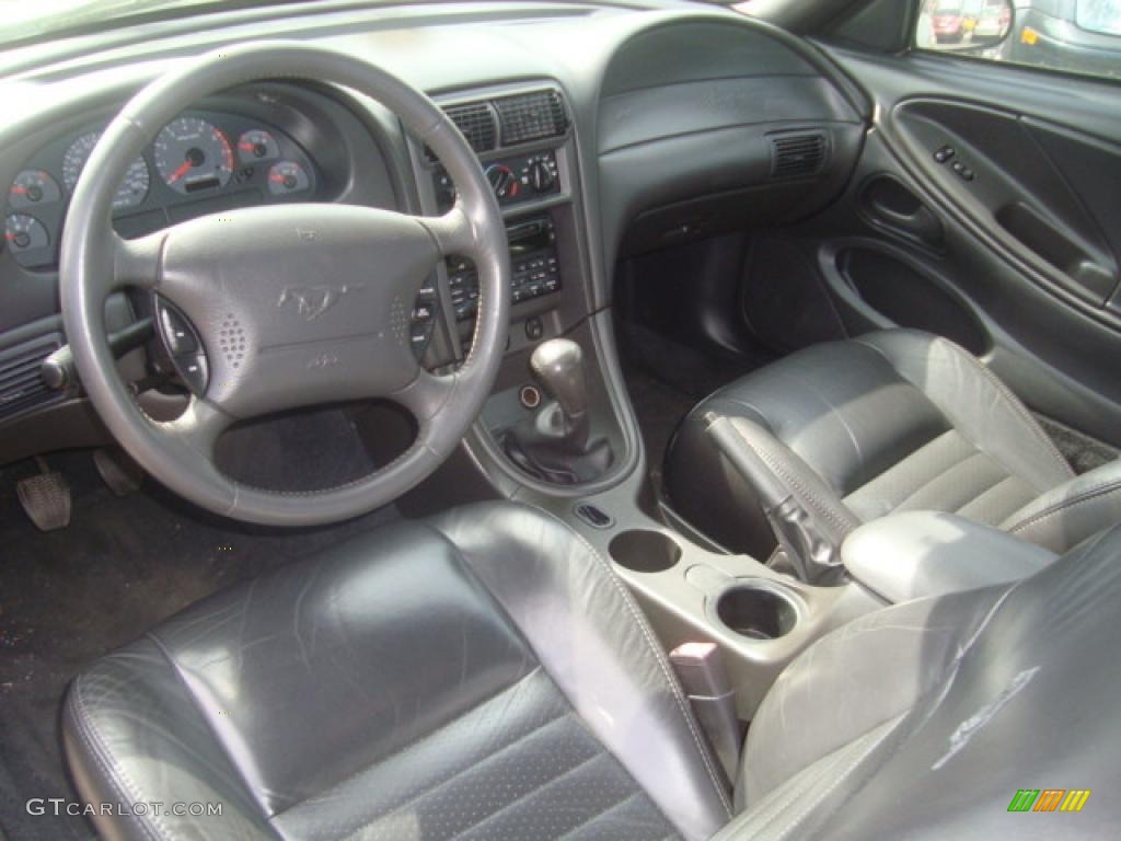 2002 Mustang GT Coupe - Mineral Grey Metallic / Dark Charcoal photo #13