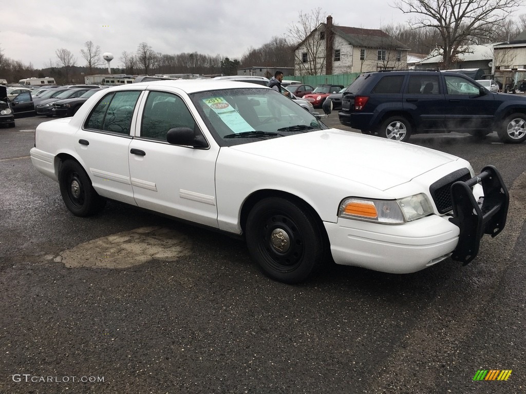 2011 Crown Victoria Police Interceptor - Vibrant White / Charcoal Black photo #8