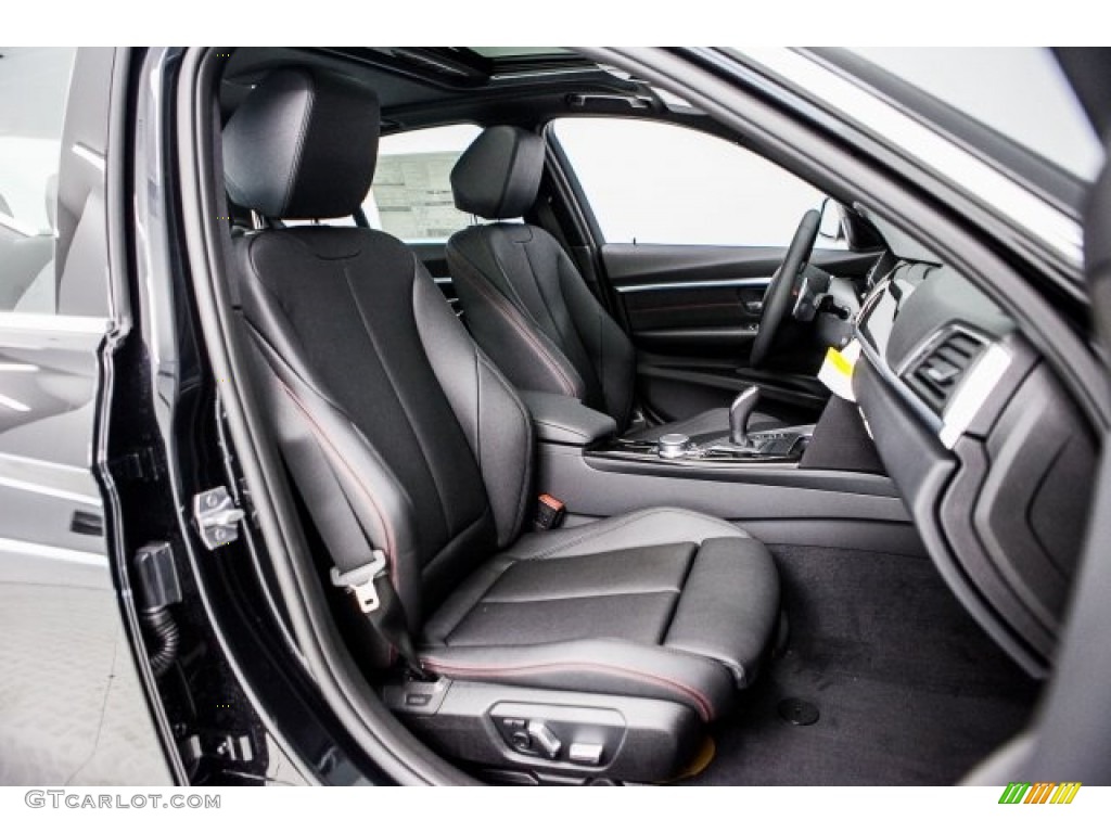 2017 3 Series 330i Sedan - Black Sapphire Metallic / Black photo #2