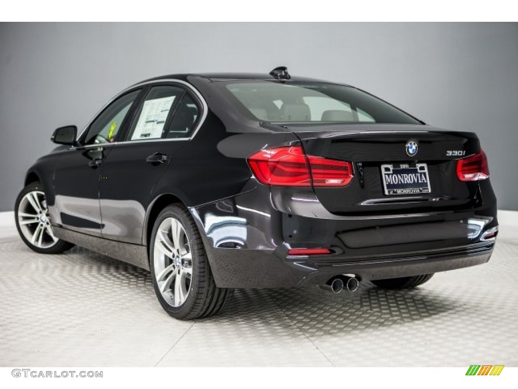 2017 3 Series 330i Sedan - Black Sapphire Metallic / Black photo #3