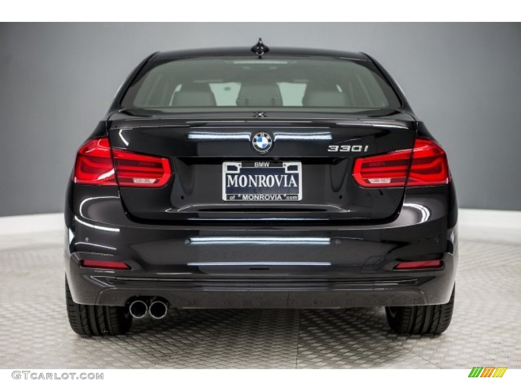 2017 3 Series 330i Sedan - Black Sapphire Metallic / Black photo #4