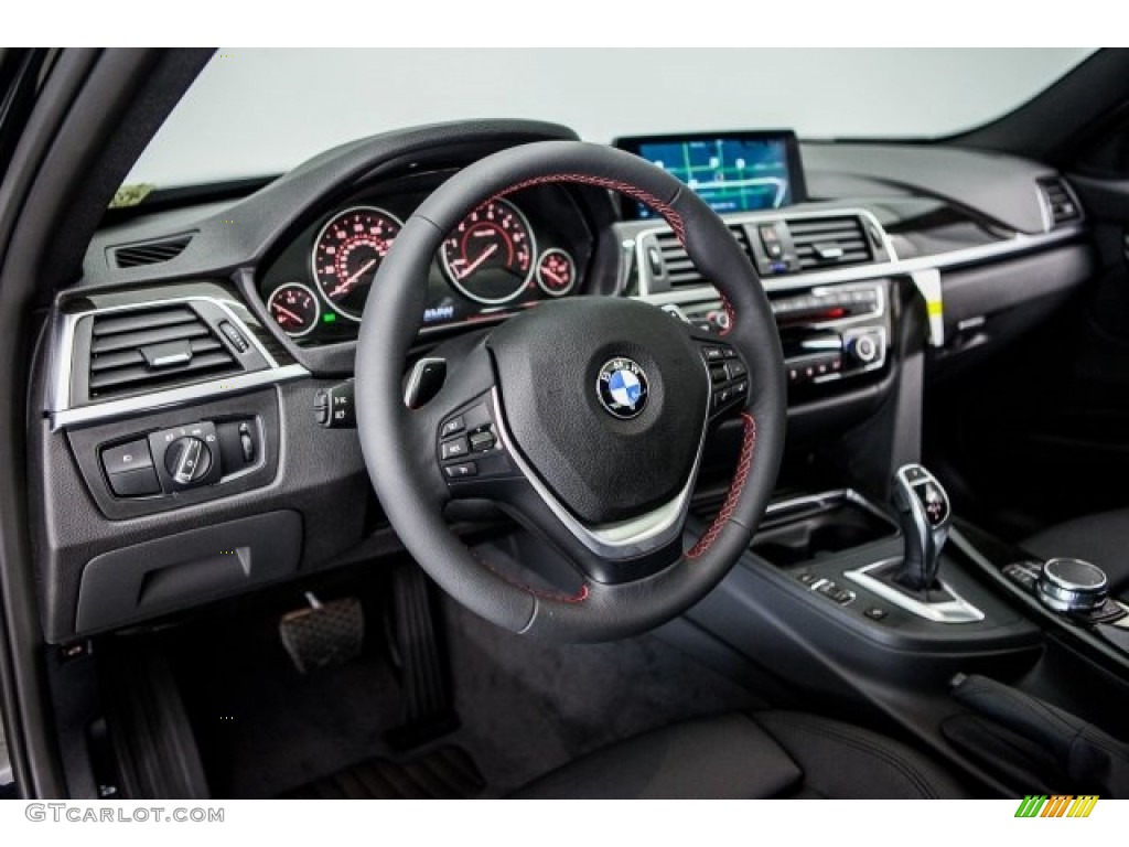 2017 3 Series 330i Sedan - Black Sapphire Metallic / Black photo #6