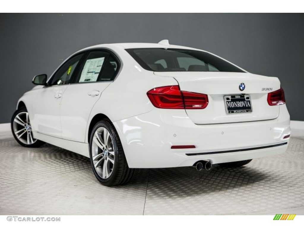 2017 3 Series 330i Sedan - Alpine White / Black photo #3