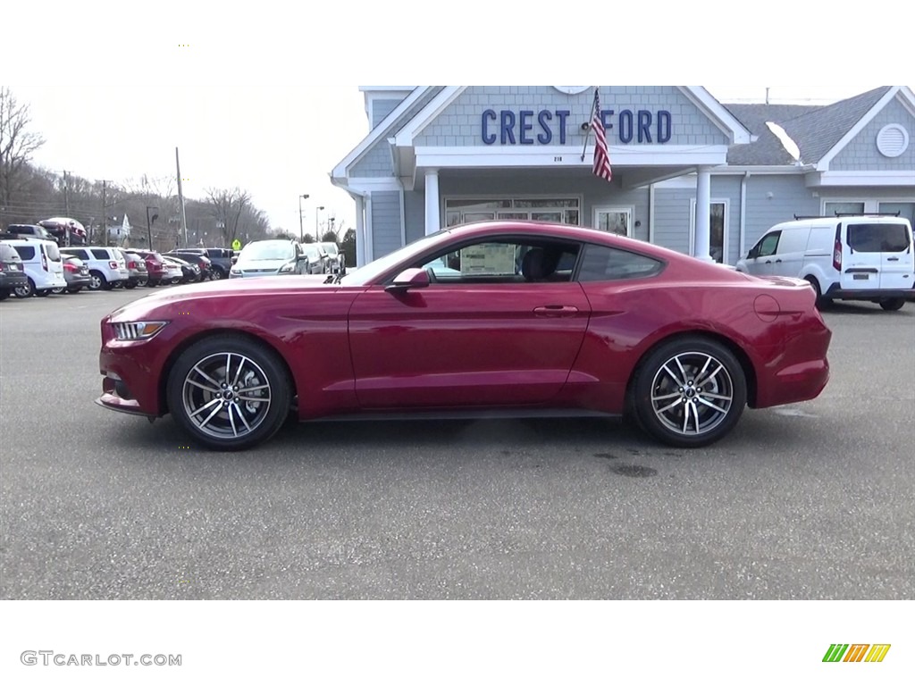 2017 Mustang Ecoboost Coupe - Ruby Red / Ebony photo #4