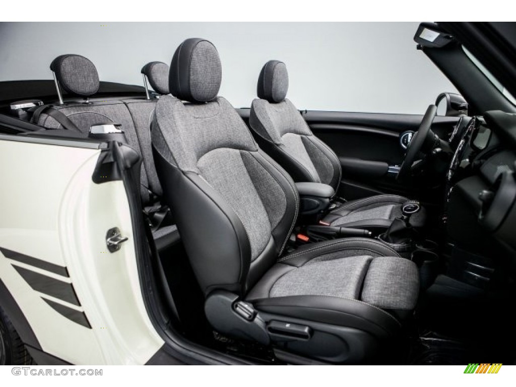 Black Pearl/Mottled Grey Cloth Interior 2017 Mini Convertible Cooper Photo #119336268