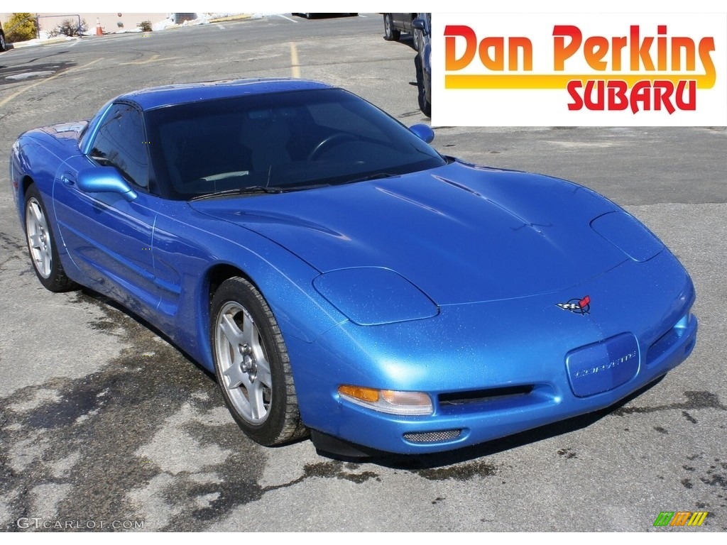 1998 Corvette Coupe - Nassau Blue Metallic / Black photo #1