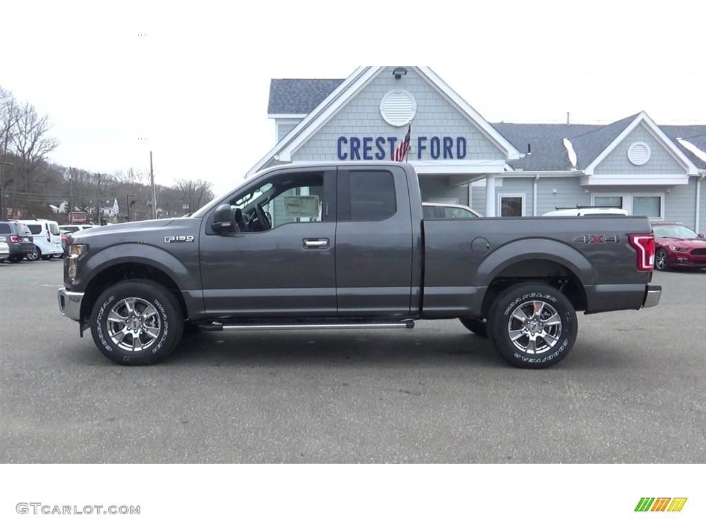 2017 F150 XLT SuperCab 4x4 - Magnetic / Earth Gray photo #4
