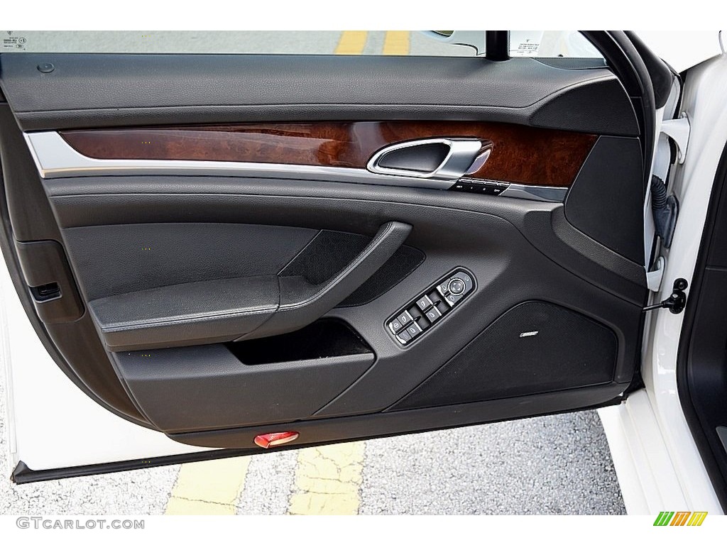 2011 Porsche Panamera S Black Door Panel Photo #119339606