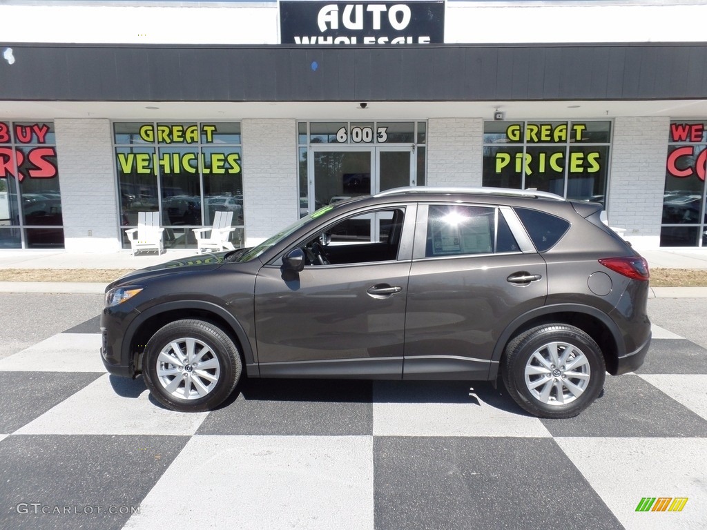 2016 CX-5 Touring - Meteor Gray Mica / Black photo #1