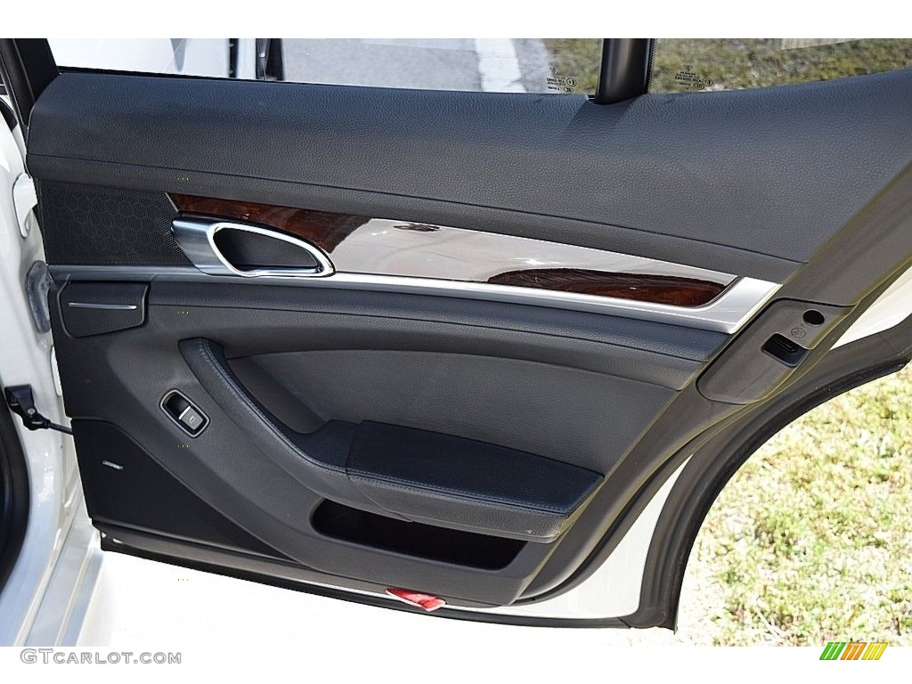 2011 Porsche Panamera S Black Door Panel Photo #119339730