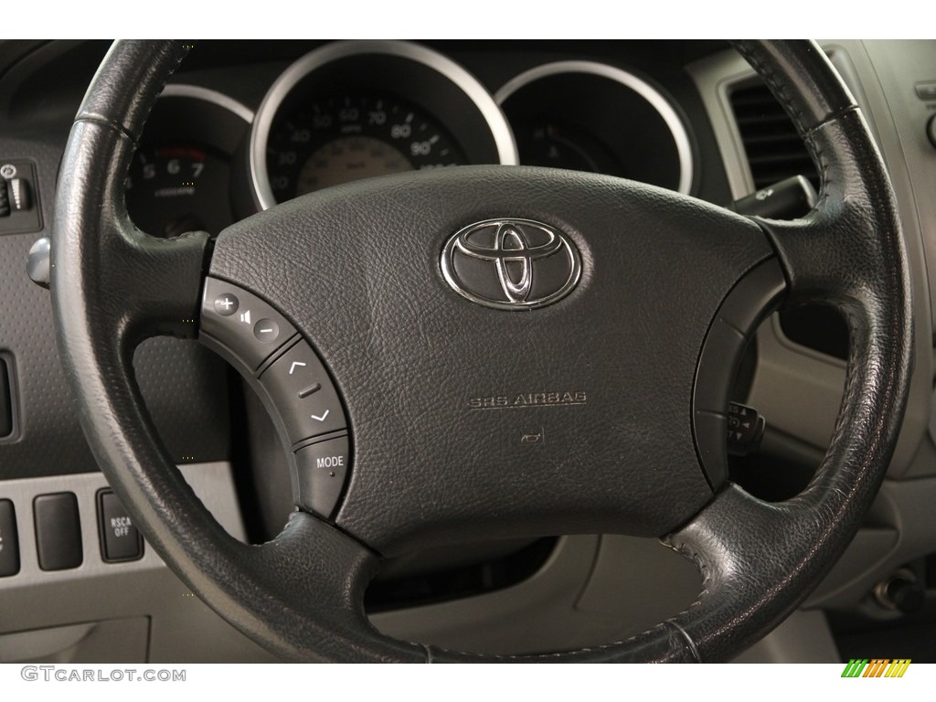 2010 Toyota Tacoma SR5 Access Cab Graphite Steering Wheel Photo #119340561