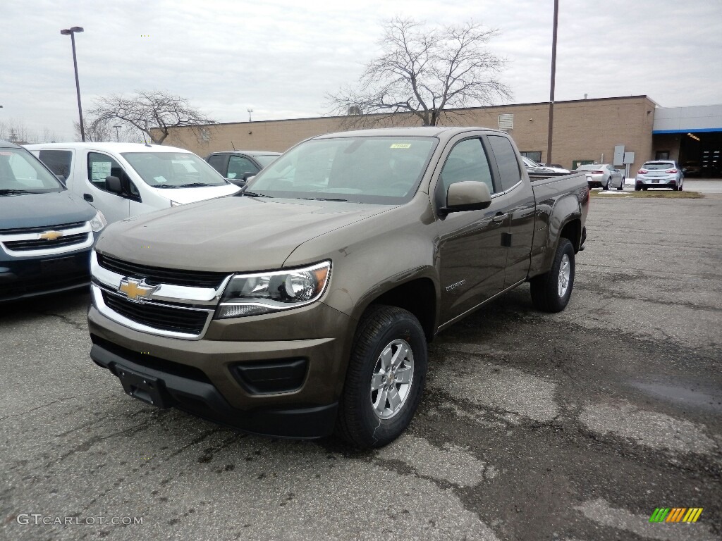 Brownstone Metallic 2017 Chevrolet Colorado WT Extended Cab Exterior Photo #119340840