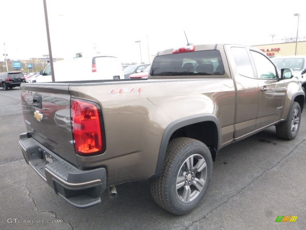 2017 Colorado WT Extended Cab 4x4 - Brownstone Metallic / Jet Black/­Dark Ash photo #5