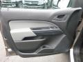 Jet Black/­Dark Ash 2017 Chevrolet Colorado WT Extended Cab 4x4 Door Panel